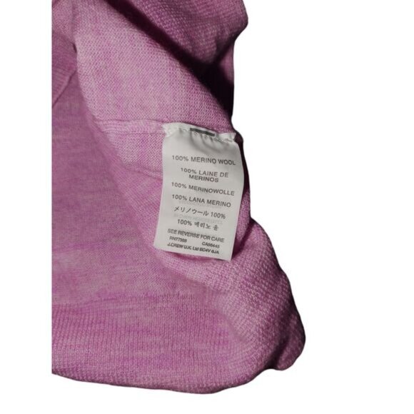 J Crew Womens Pink Merino100% Wool Long Sleeve Sweater Small Classic Fall Winter - Picture 6 of 10